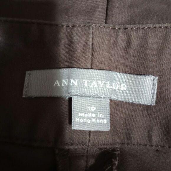 Ann Taylor Pants Ladies 10 Brown Chino - Picture 5 of 9